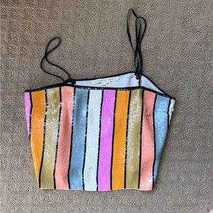 Veronica Beard Harmoni Sequin Top